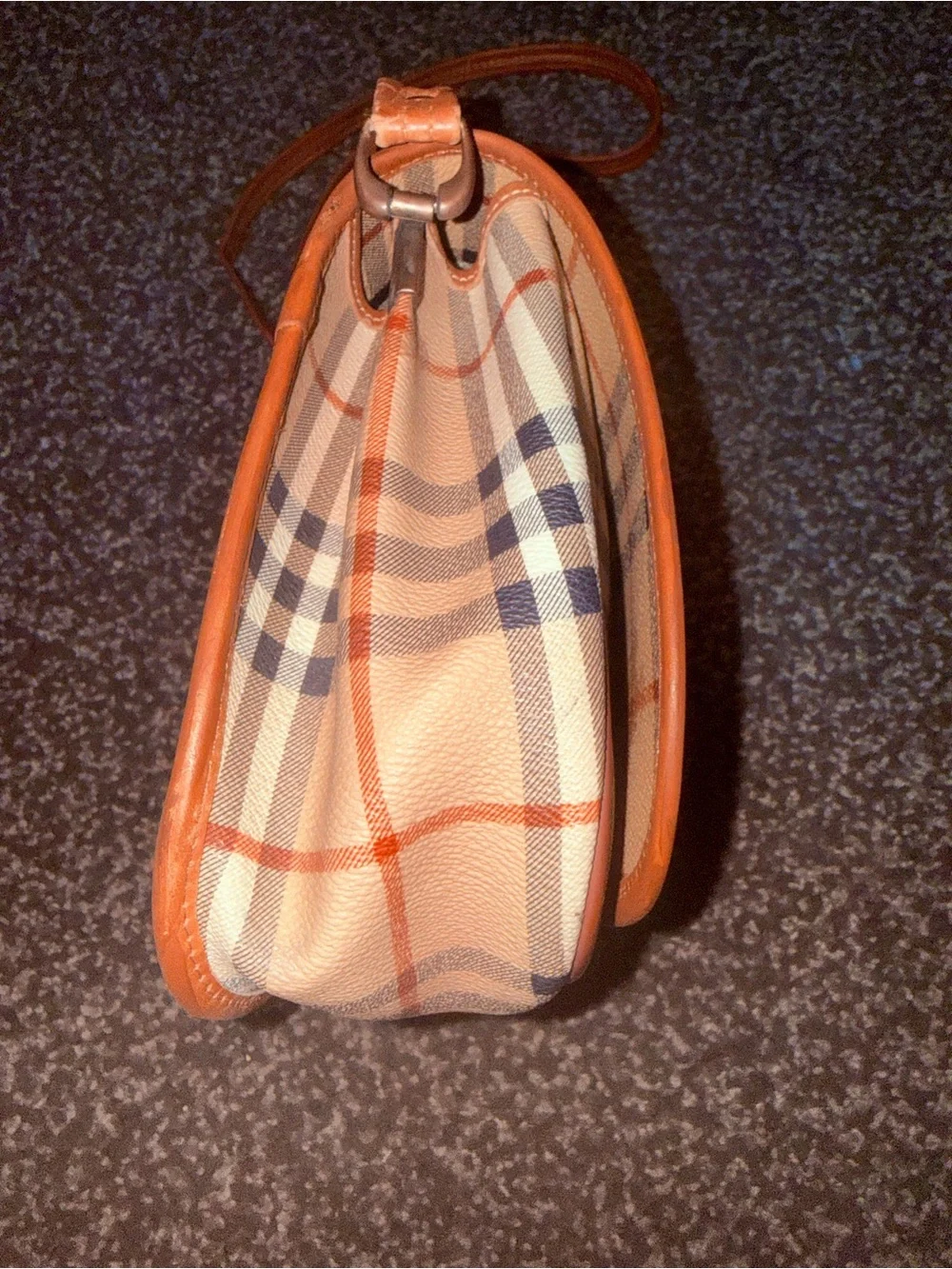 Burberry Vintage Check Tan & Brown Crossbody Bag